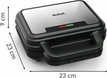 Tostier 3-në-1 Tefal UltraCompact SW383D10 700 W, 3 sete pllakash, i zi