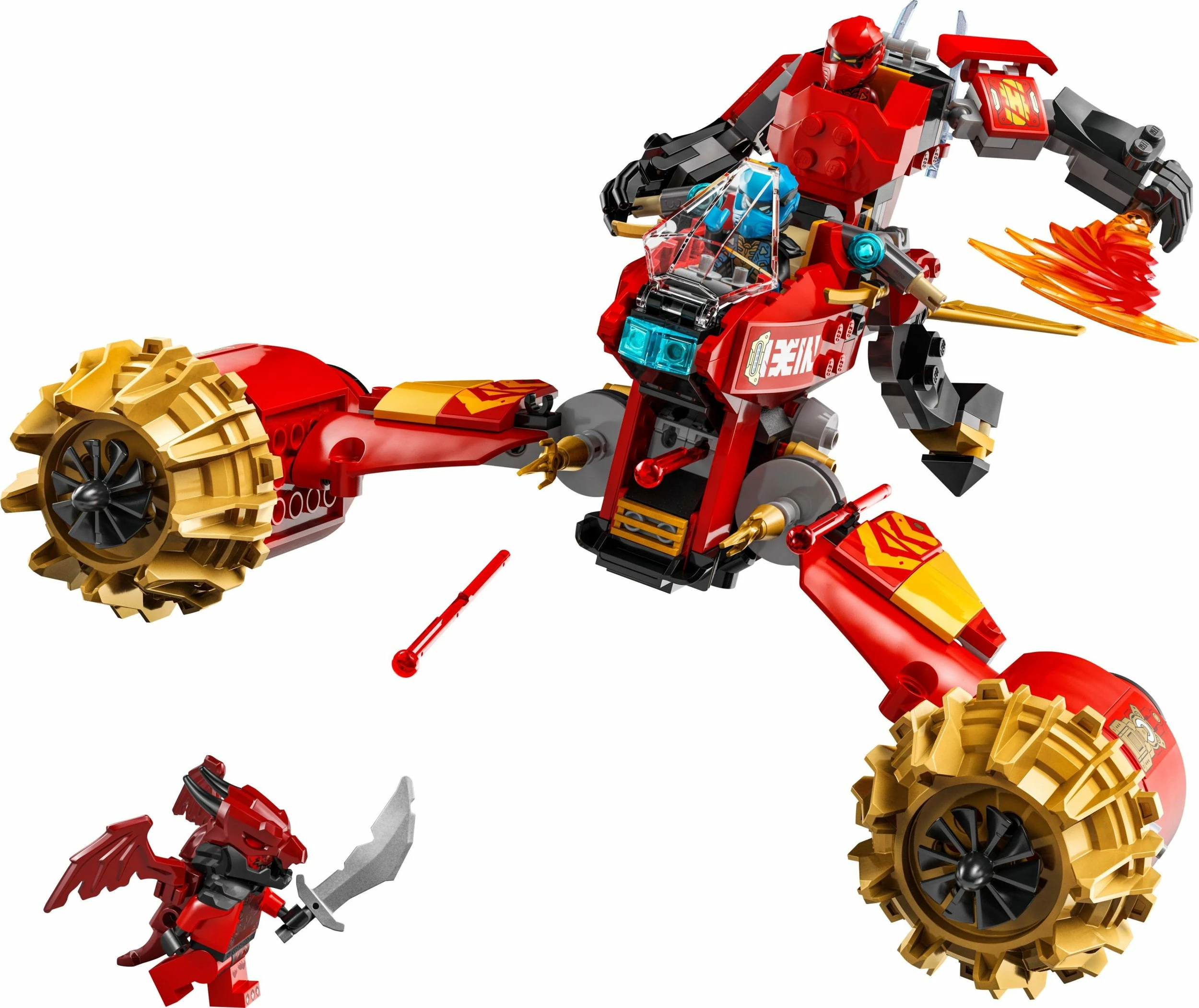 Set LEGO NINJAGO Storm Rider-Mech Kai 71830, 333 copë, 7+