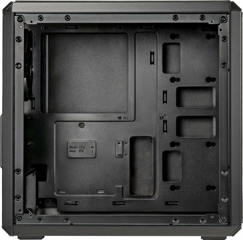 Kasë Cooler Master Q300L V2 Q300LV2-KGNN-S00 Micro Tower, Micro-ATX/Mini-ITX, USB-C, xham i kalitur, e zezë