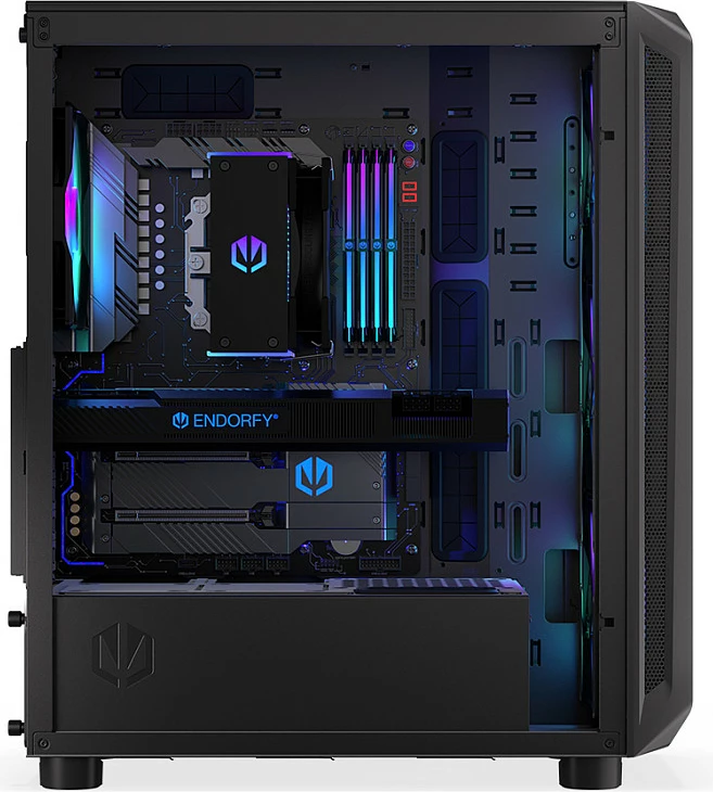 Kasë Endorfy ARX 500 ARGB TG, midi tower, xham i temperuar, e zezë