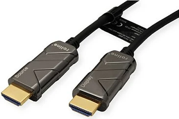 Kabllo HDMI ROLINE 14.01.3484, 15 m, 8K UHD 60Hz, AOC fibër optike, e zezë