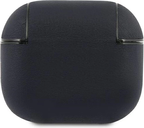 Mbështjellës BMW për AirPods 3, lëkurë natyrale, granat/blu