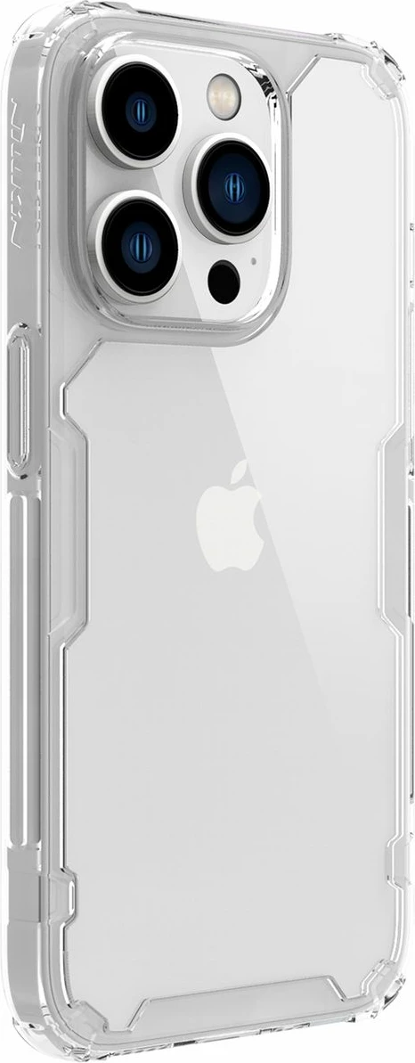Mbështjellës Nillkin Nature Pro për iPhone 14 Pro, transparent, i bardhë
