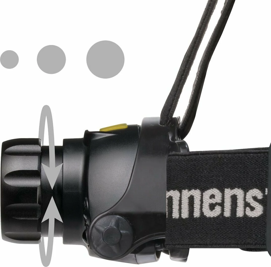 Lampë ballore Brennenstuhl LuxPremium, USB-C, bateri Li-Ion 3.7V 2.5Ah, IP44, rreze 80 m, e zezë, me kabllo karikimi USB-C