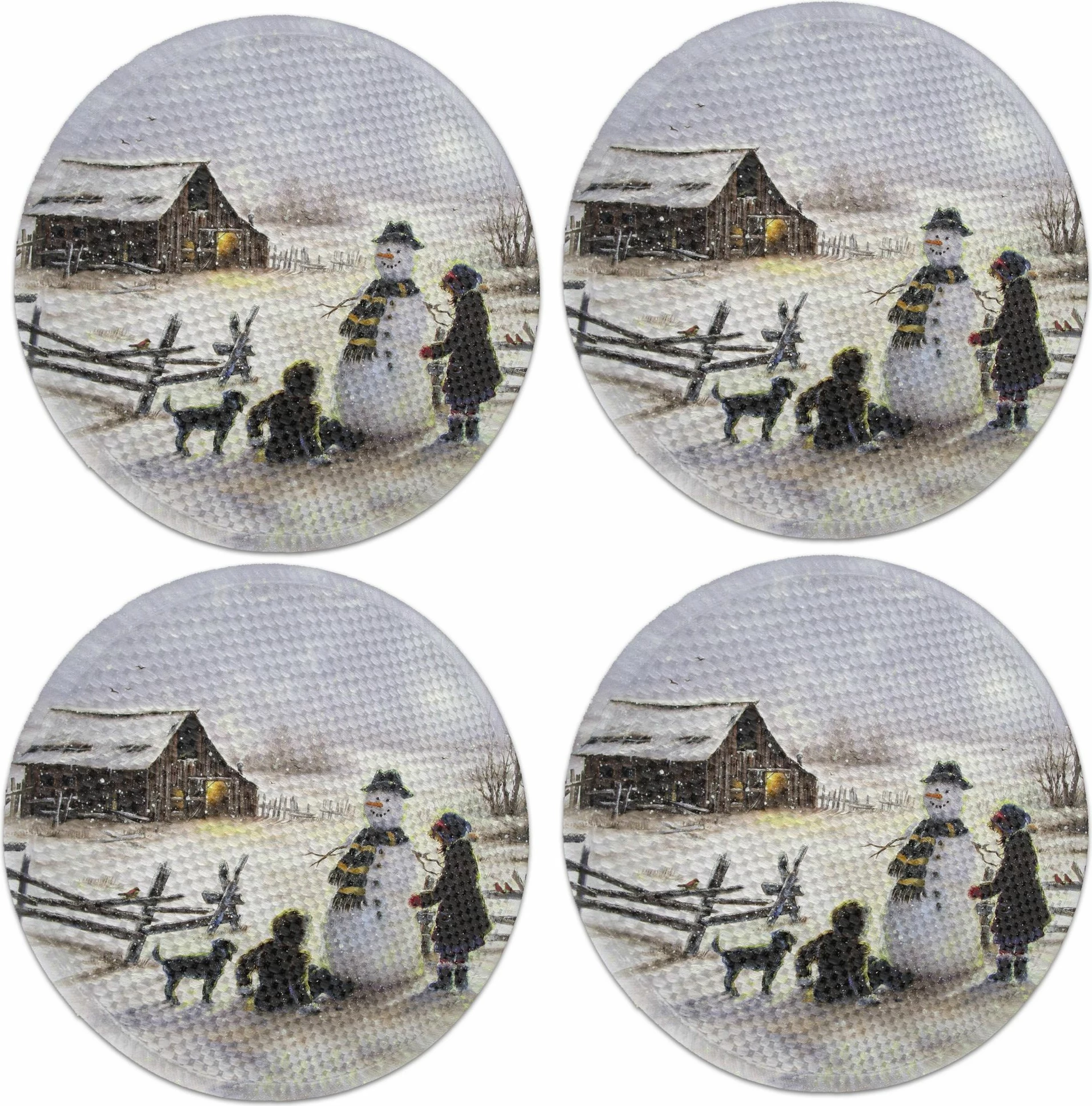 Set nënshtrues tavoline Hermia Concept, shumëngjyrësh, 3112Supla, 4 copë