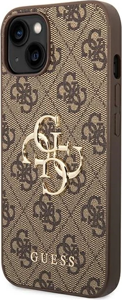 Mbështjellës Guess GUHCP14S4GMGBR për iPhone 14 6.1", hardcase, kafe