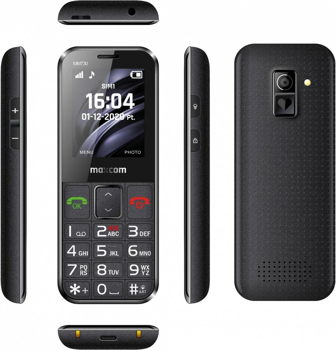 Telefon Maxcom MM730BB Comfort, 2.2", 2 MP, 800 mAh, i zi