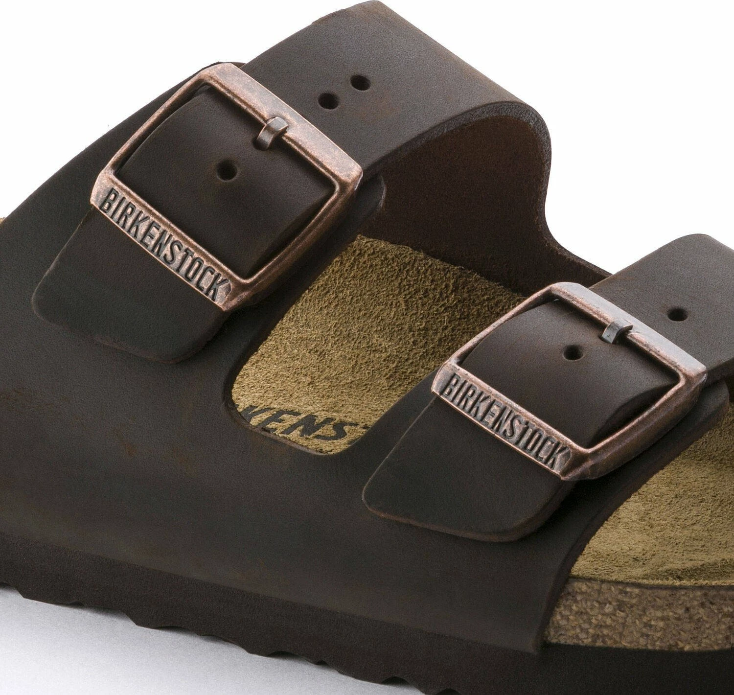Sandale Birkenstock Arizona 52531, nr. 47, lëkurë nubuk e vajosur, shollë EVA, kafe