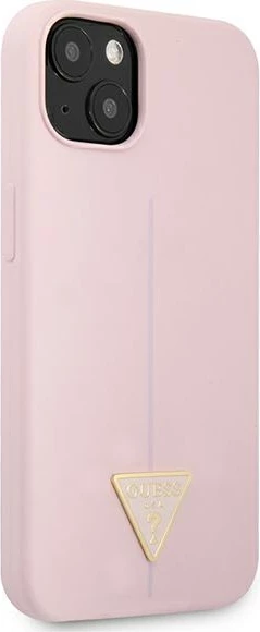 Mbështjellës Guess Silicone Triangle për iPhone 13 6.1", vjollcë