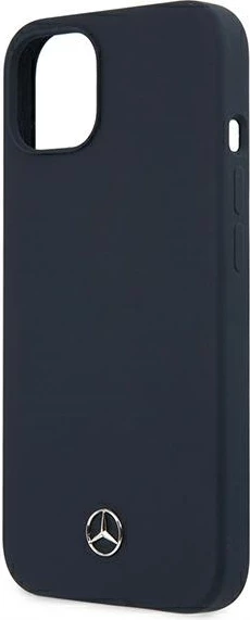 Mbështjellës Mercedes Silicone Line për iPhone 13 mini, 5.4", granat/navy