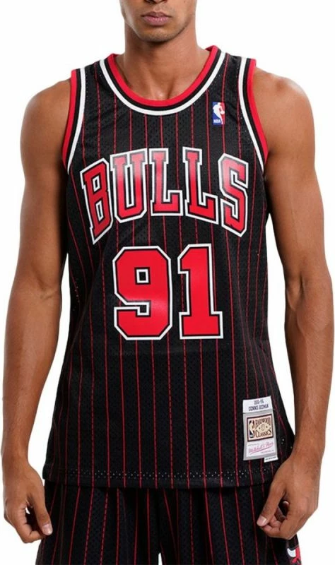 Fanellë për meshkuj Mitchell & Ness Chicago Bulls, e zezë
