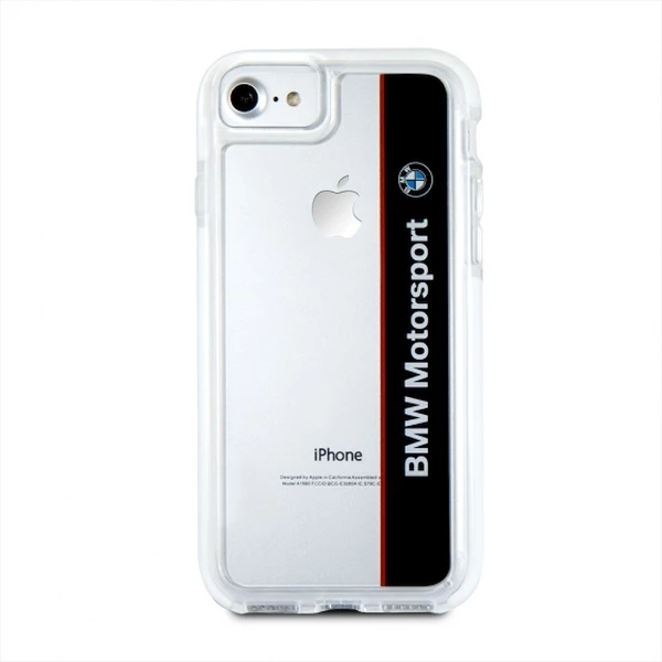 Mbështjellës BMW BMHCP7SPVNA për iPhone 7/8/SE 2020/SE 2022, transparent navy, shockproof