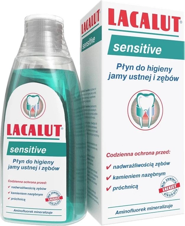 Shpëlarës për gojë Lacalut Sensitive unisex, 300ml