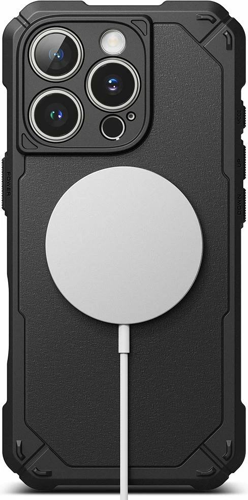 Mbështjellës Ringke Rugged Gear MagSafe për iPhone 16 Pro Max, i zi