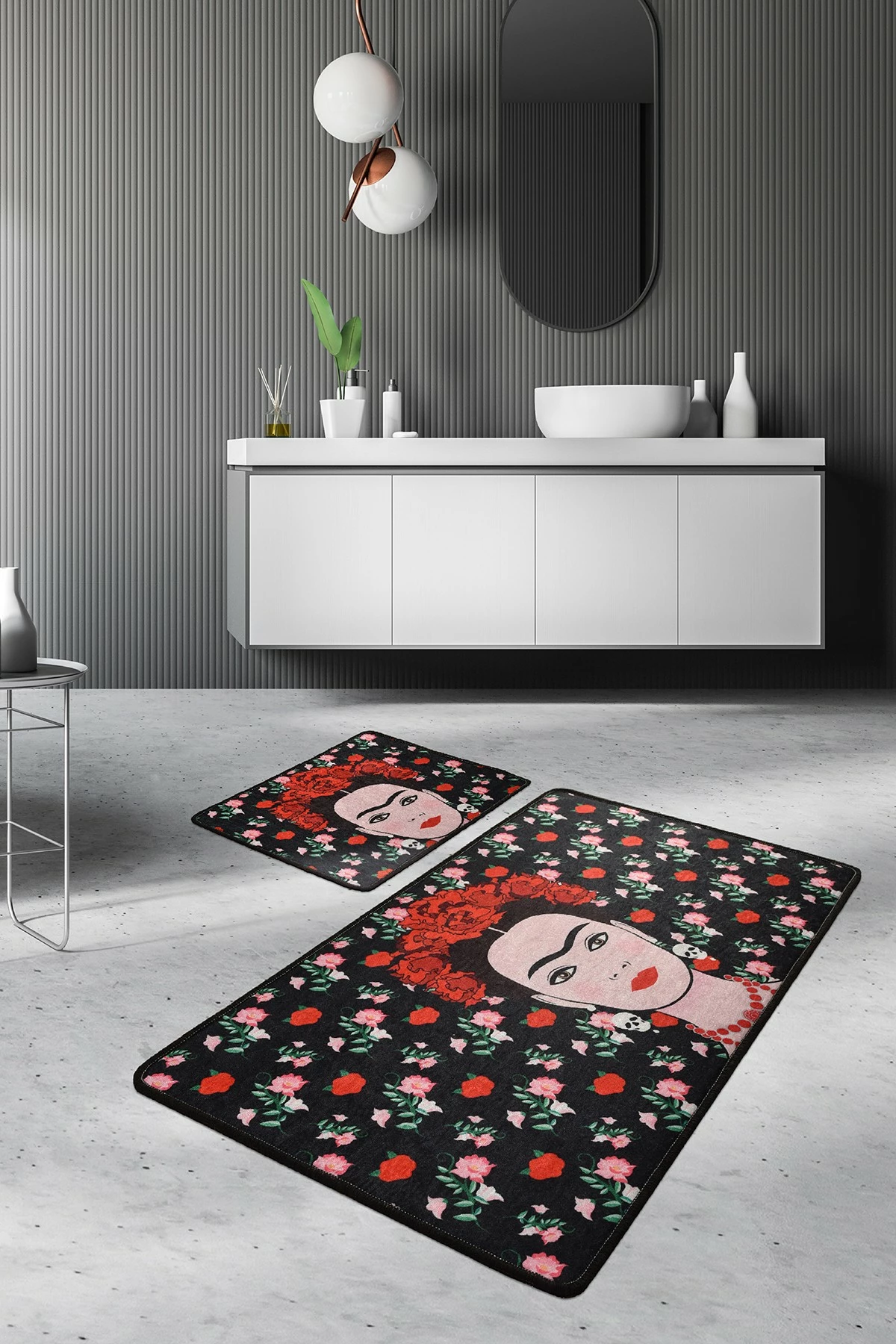 Set tapetash për banjo (2 copë), Mijölnir Frida, e zezë