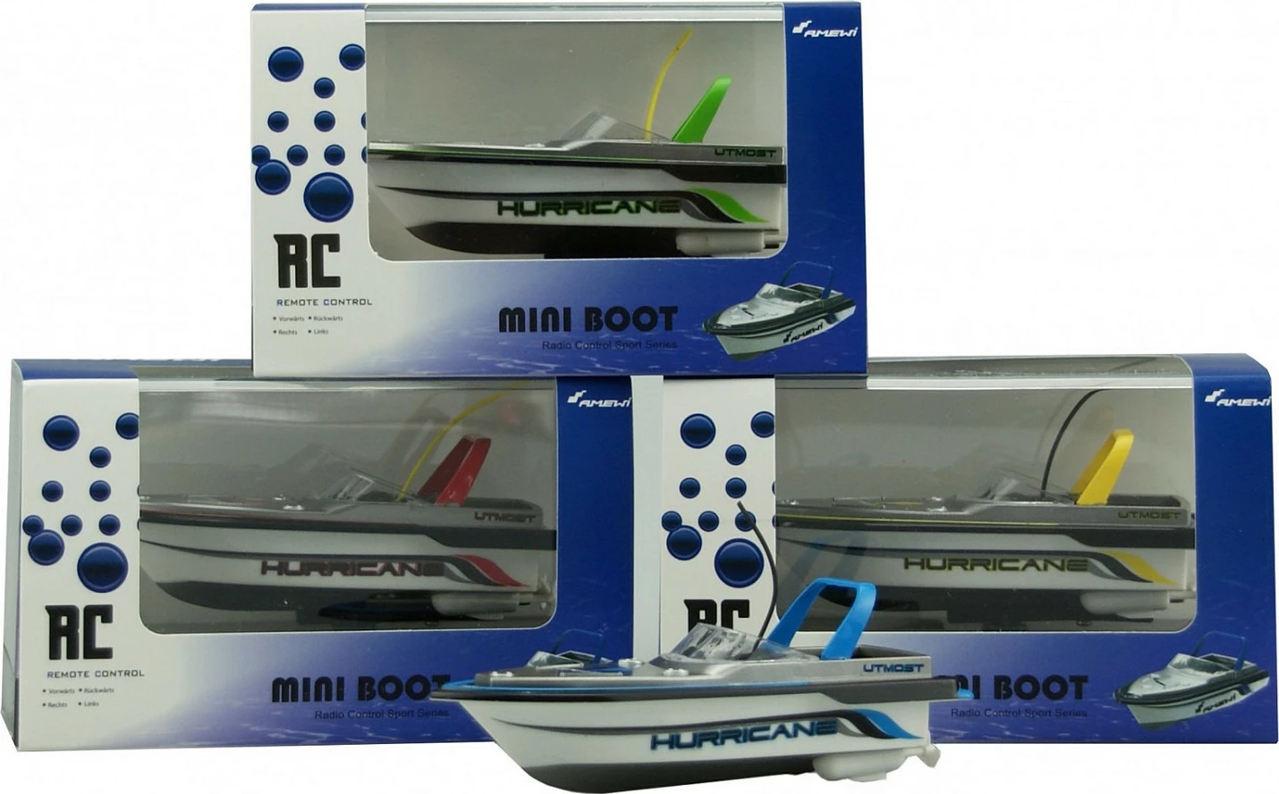 Varkë RC AMEWI Hurricane Mini Speed Boat, 14+, bardhë/kaltër