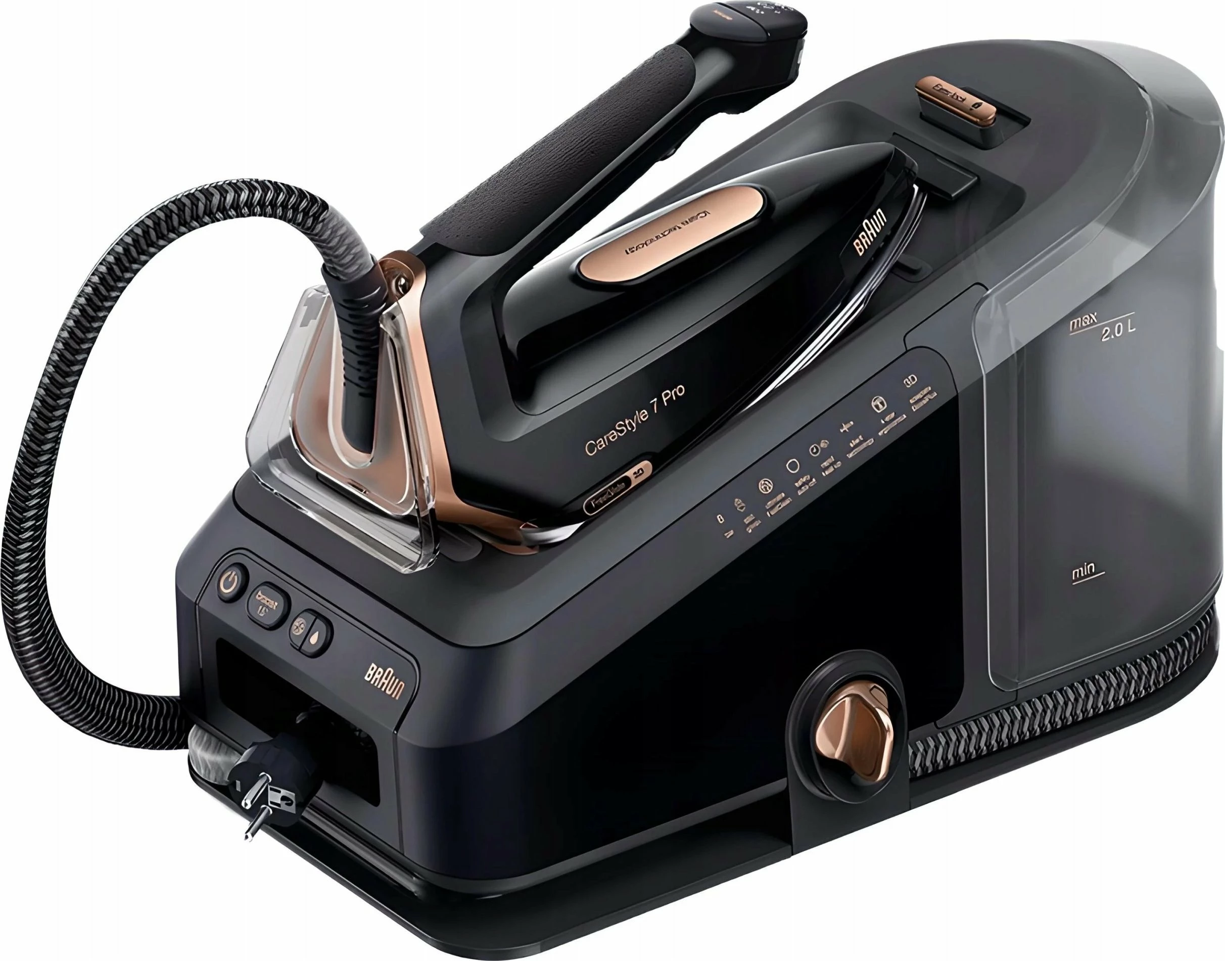 Hekur me gjenerator avulli Braun CareStyle 7 Pro IS 7286 BK 2700W 8 bar 2L, i zi
