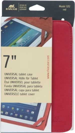 Mbështjellës folio me stand për tablet RIVACASE 3212, 7\", e kuqe