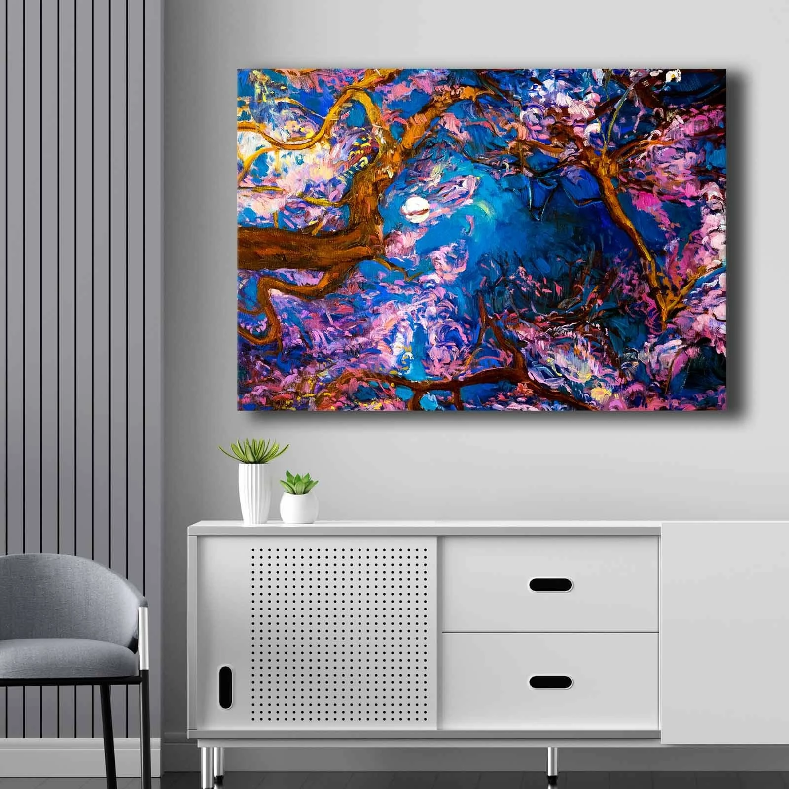 Pikturë dekorative në kanavacë, shumëngjyrëshe, Wallity, 70x100cm