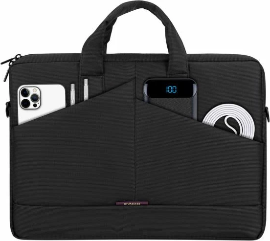 çantë laptopi RIVACASE Tivoli 8731, 15.6", me rrip shpatulle i rregullueshëm, gri