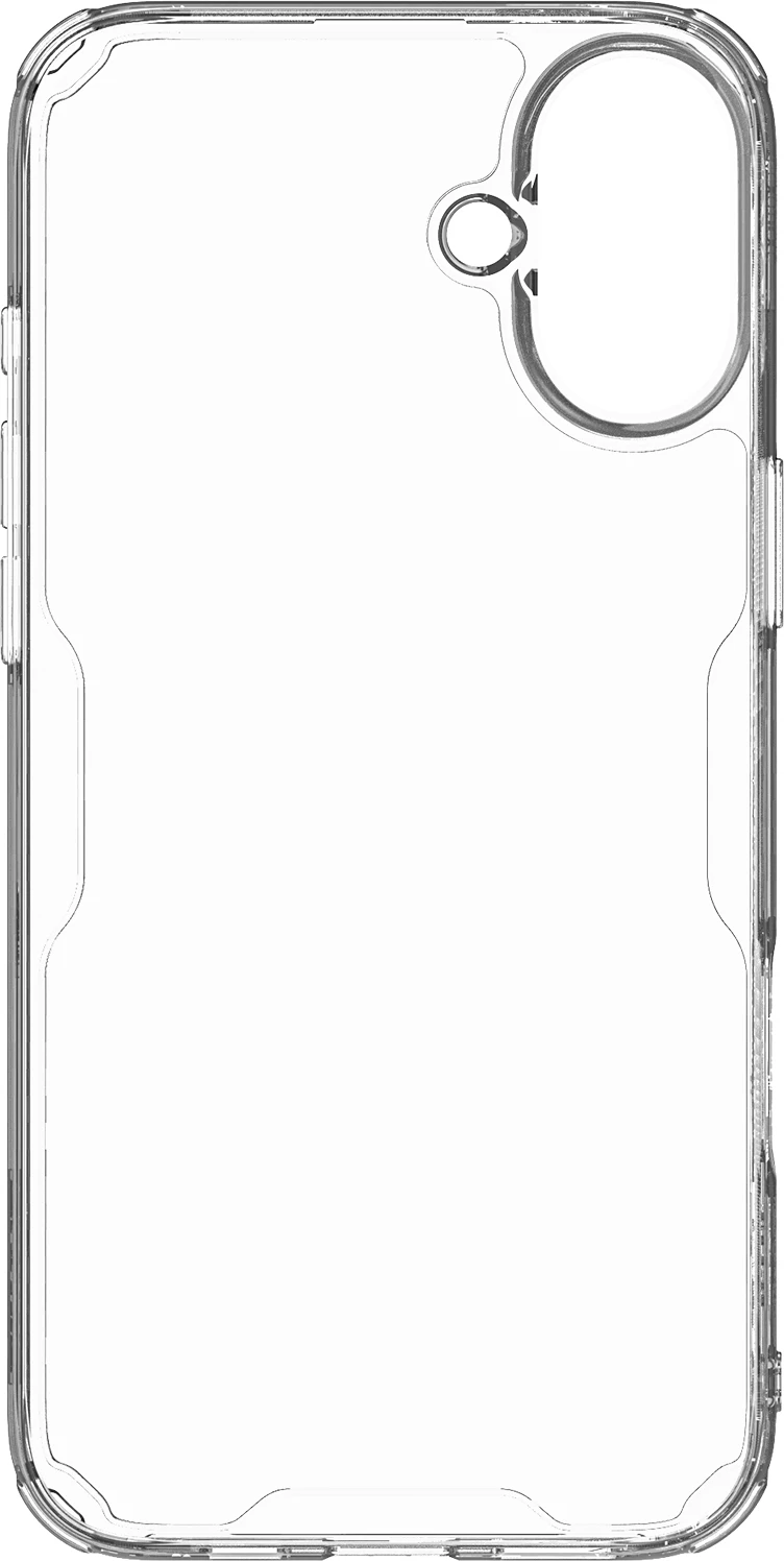 Mbështjellës Nillkin Nature Pro për iPhone 16, transparent dhe bardhë
