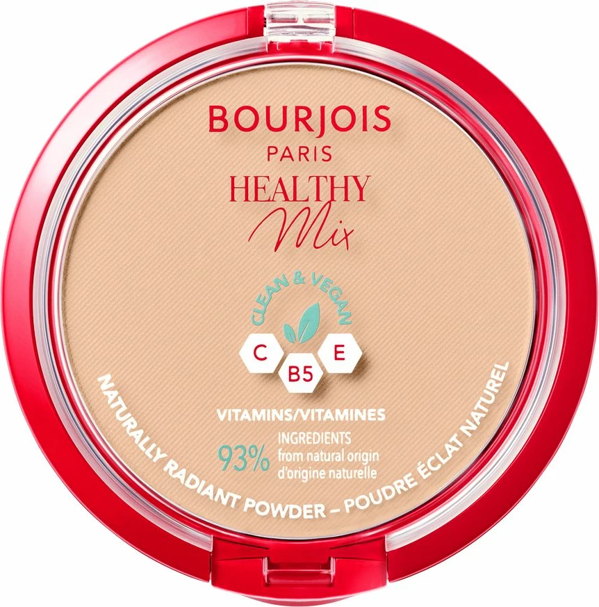 Pudër kompakte matifikuese Bourjois Healthy Mix Clean Vegan 04 Golden Beige 11g