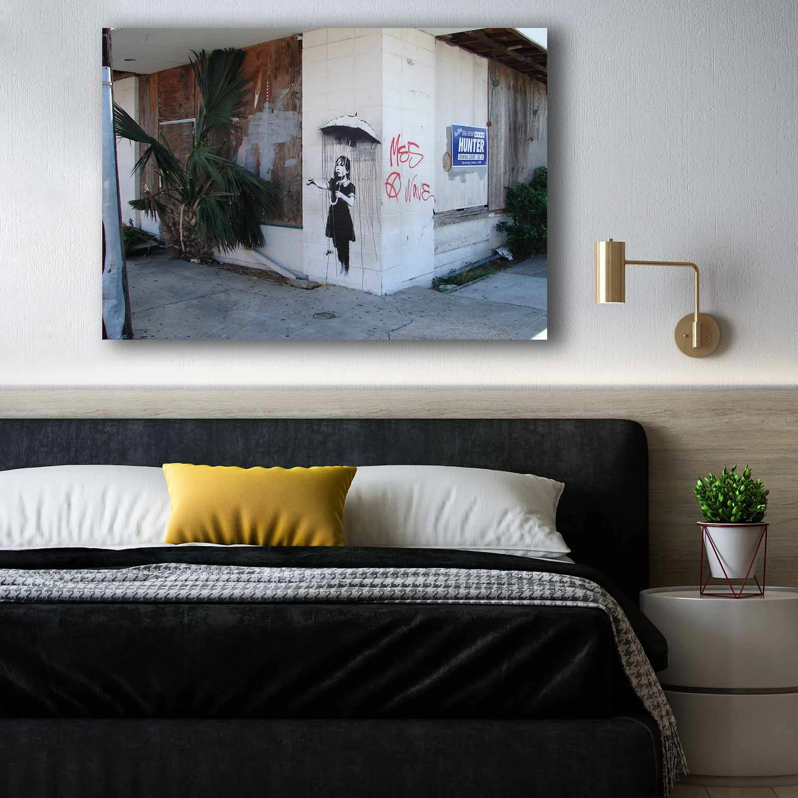 Pikturë dekorative në kanavacë, shumëngjyrëshe, 70x100cm, 70100BANKSY009
