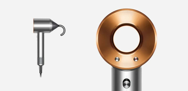Tharëse flokësh Dyson Supersonic, 110000 RPM, 13.3 l/s, Bakër, Nikël