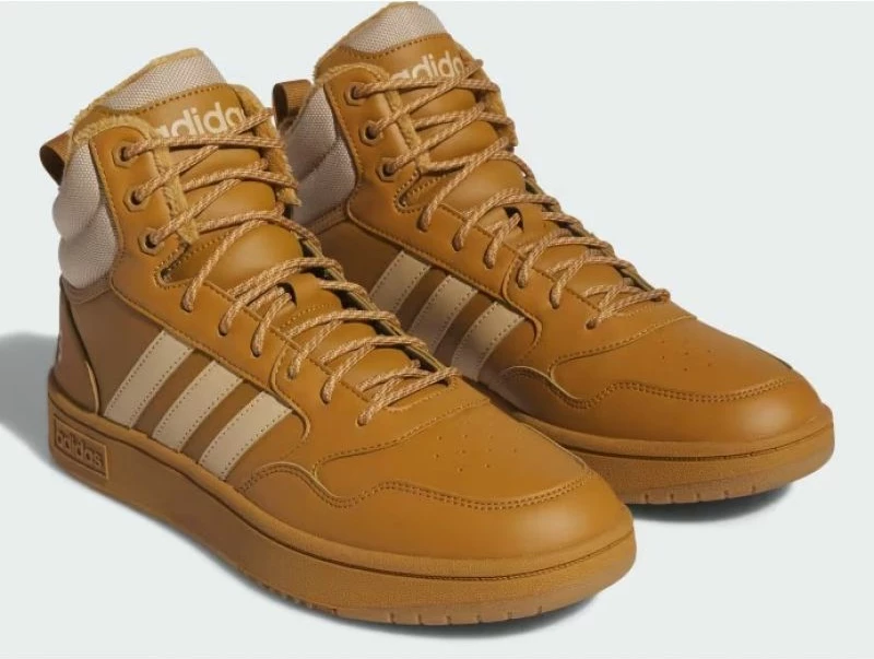 Atlete për meshkuj adidas Hoops 3.0 Mid, ngjyrë kafe [Madhësia: 45 1/3]