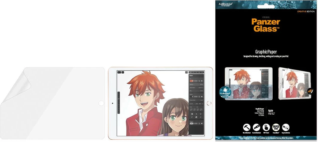 Mbrojtës ekrani PanzerGlass GraphicPaper për iPad 10.2, transparent