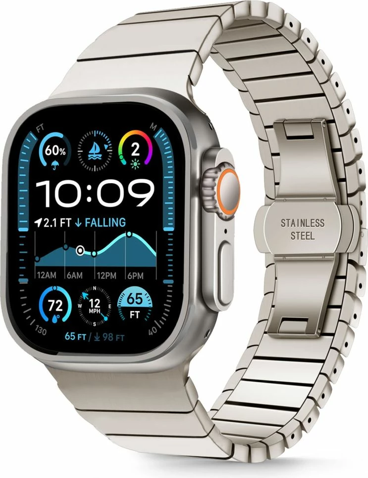 Byzylyk çeliku për Apple Watch Tech-Protect LinkBand, 44/45/46/49 mm, Titanic