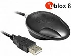 Marrës Multi GNSS USB Navilock NL-8002U, u-blox 8, USB 2.0, kabllo 1.5 m, zi