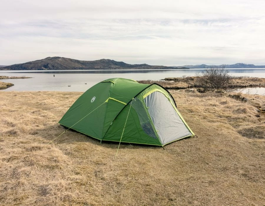 Çadër turistike Coleman Darwin 3 Plus BlackOut, 3-person, 4500 mm, double-skin, green