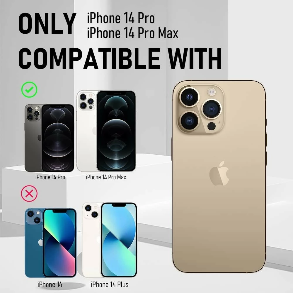 Mburojë lente për iPhone 14 Pro Max MTK Moveteck, shumëngjyrëshe