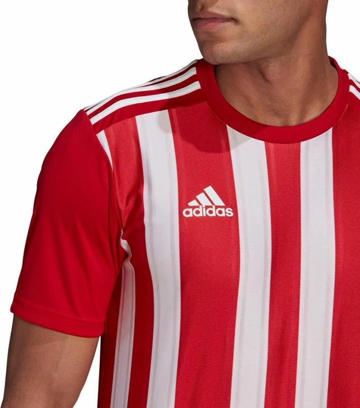 Fanellë futbolli për meshkuj adidas Striped 21, e kuqe