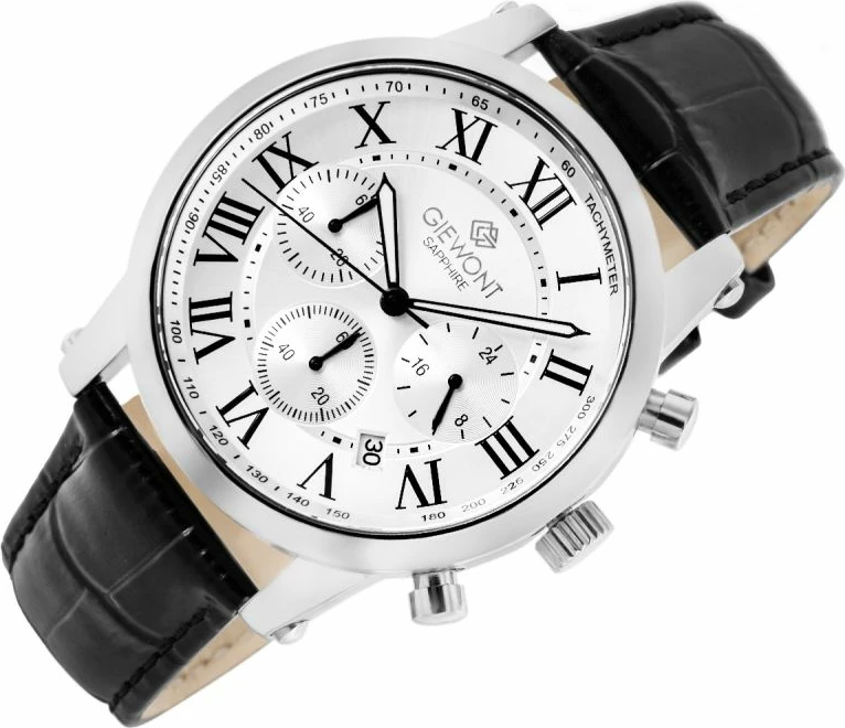 Orë dore për meshkuj Giewont GW6260-A1, argjend