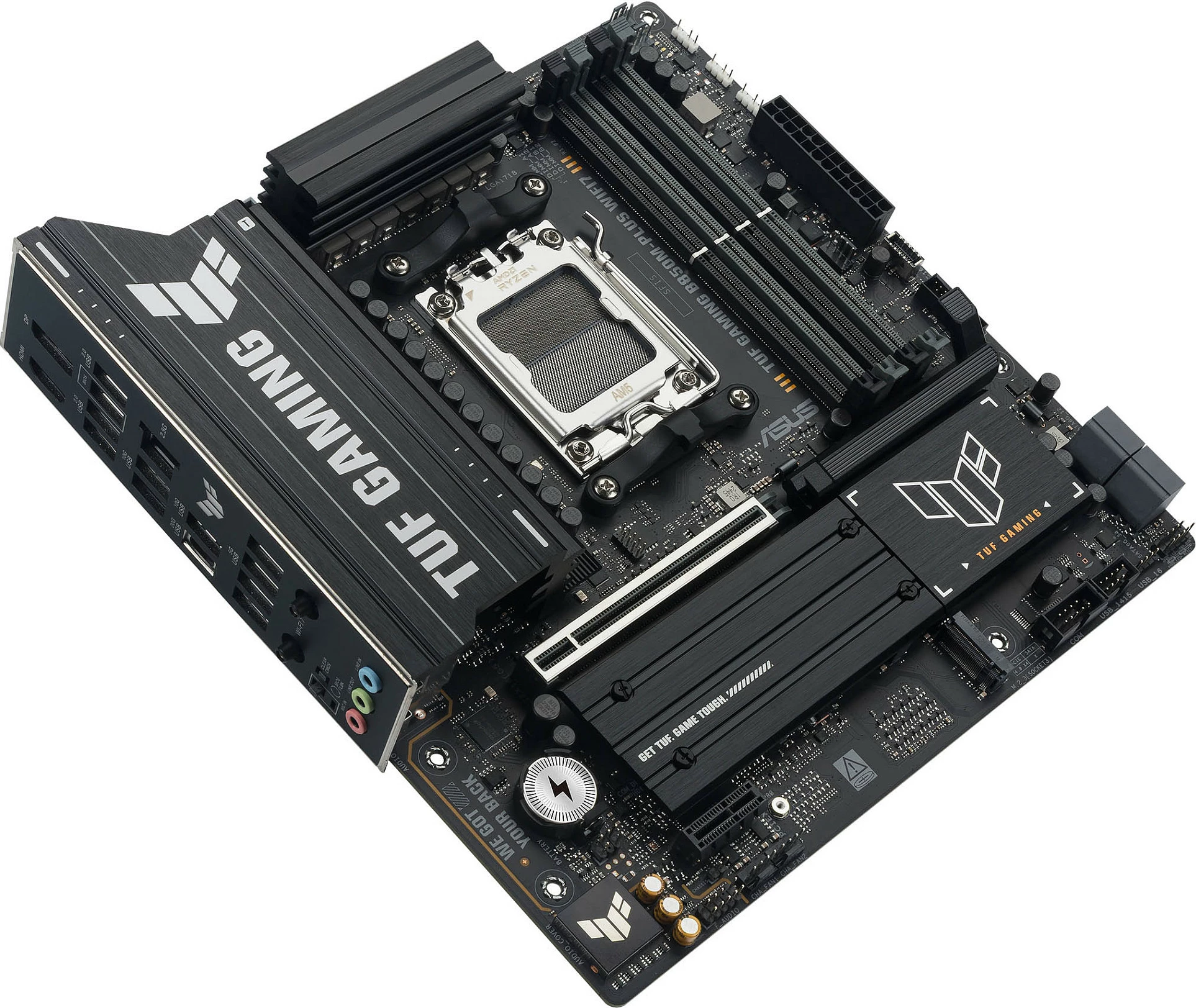 Pllakë amë ASUS TUF GAMING B850M-PLUS WIFI7, Socket AM5, micro ATX, DDR5 deri 256GB, WiFi 7