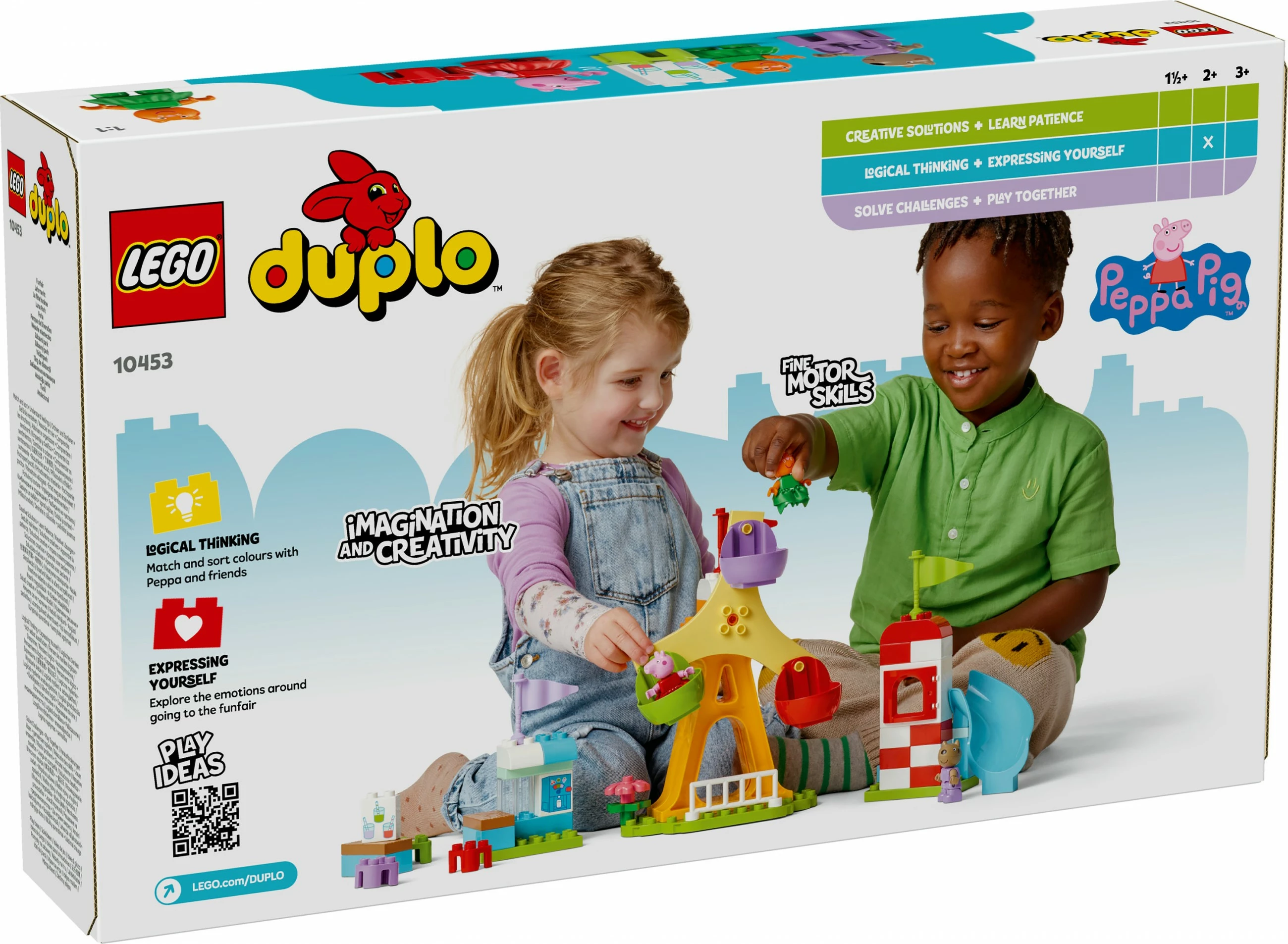Set ndërtimi LEGO DUPLO Peppa Pig 10453, 53 pjesë, shumëngjyrësh