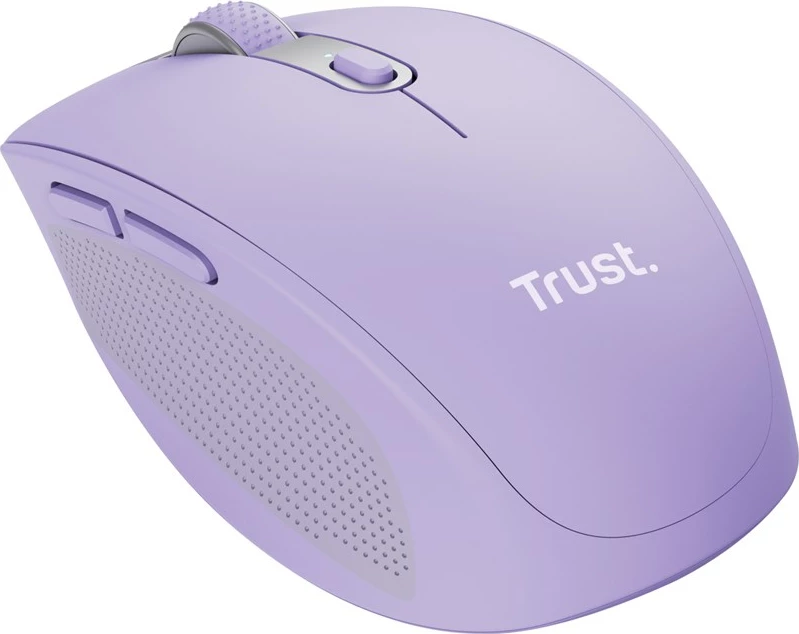 Maus Trust Ozaa, Wireless RF + Bluetooth, 3200 DPI, Lilac