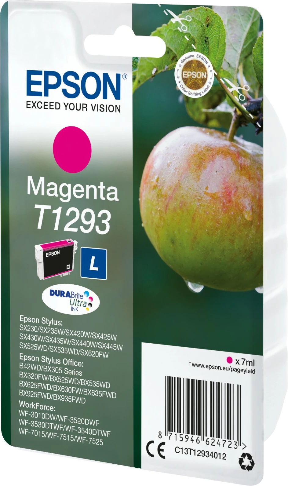 Toner Epson T1293 Magenta, 7ml