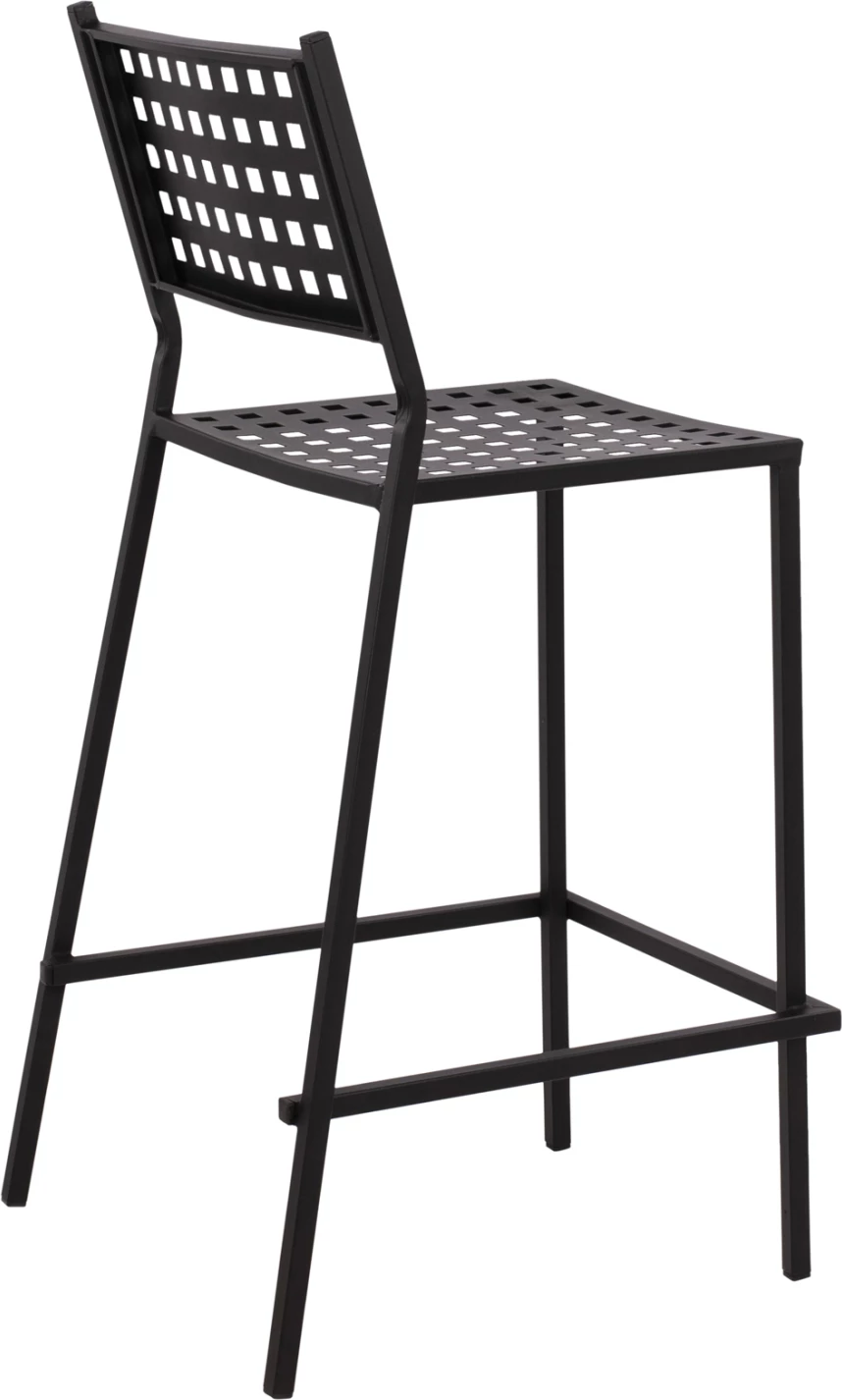 Karrige për bar Olympias Metallic FH5528.01 ngjyrë e zezë 47x58x111cm