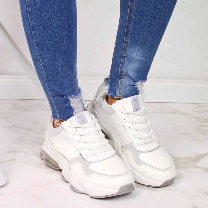 Këpucë Big Star për femra, të bardha