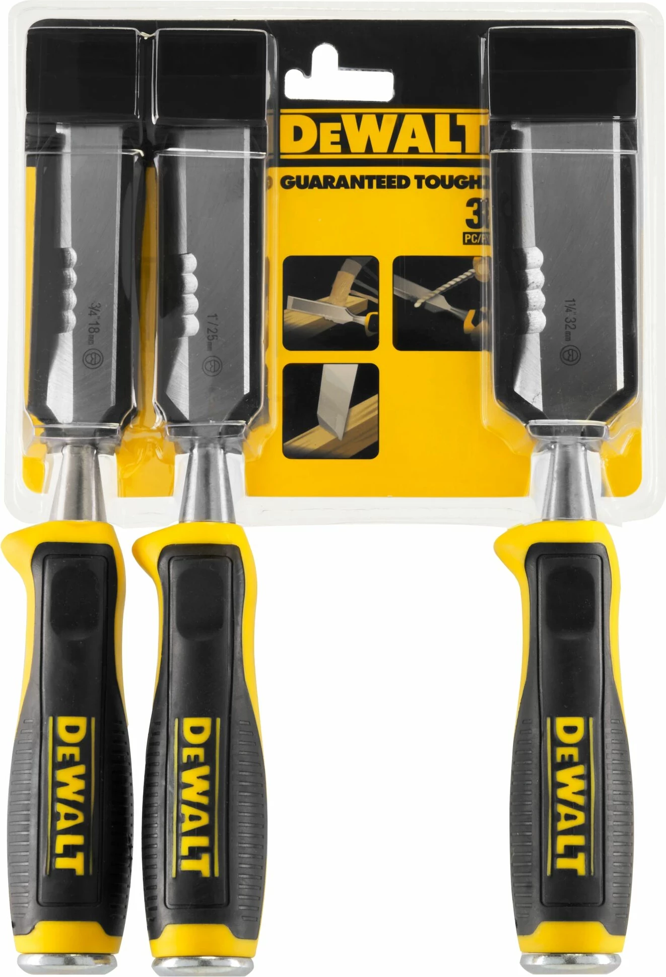 Set daltash DeWalt DWHT0-16148 18/25/32 mm, 3 copë