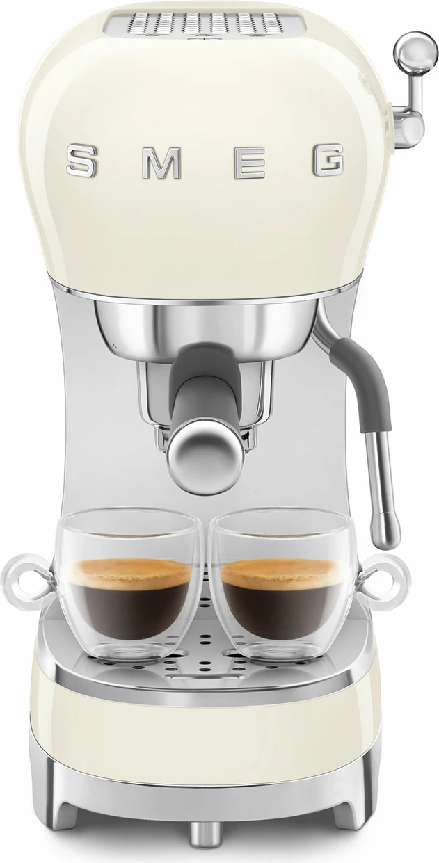 Aparat për kafe espresso SMEG ECF02CREU, krem