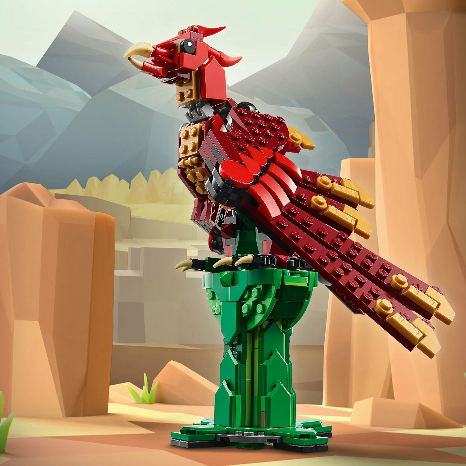 Set LEGO Creator 3-në-1 Medieval Dragon 31161, 715 pjesë