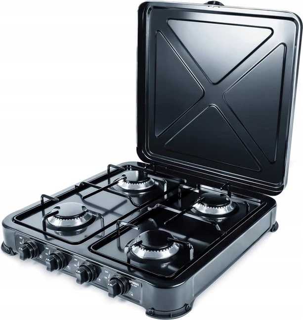 Pllakë me gaz Promis KG400C, e zezë e bardhë