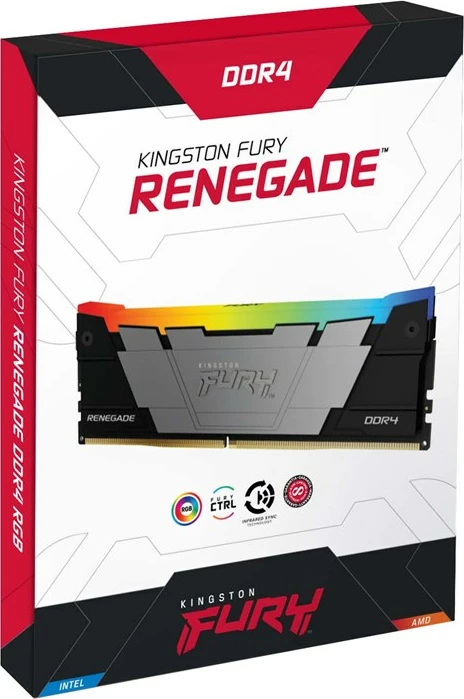 RAM memorie  Kingston Technology FURY 16GB 3600MT/s DDR4 CL16 DIMM 1Gx8 Renegade RGB