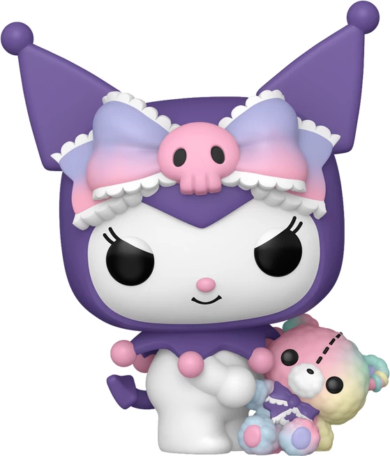 Figurinë koleksionuese Funko POP! Sanrio Kuromi with Bear, vinil, vjollcë/rozë