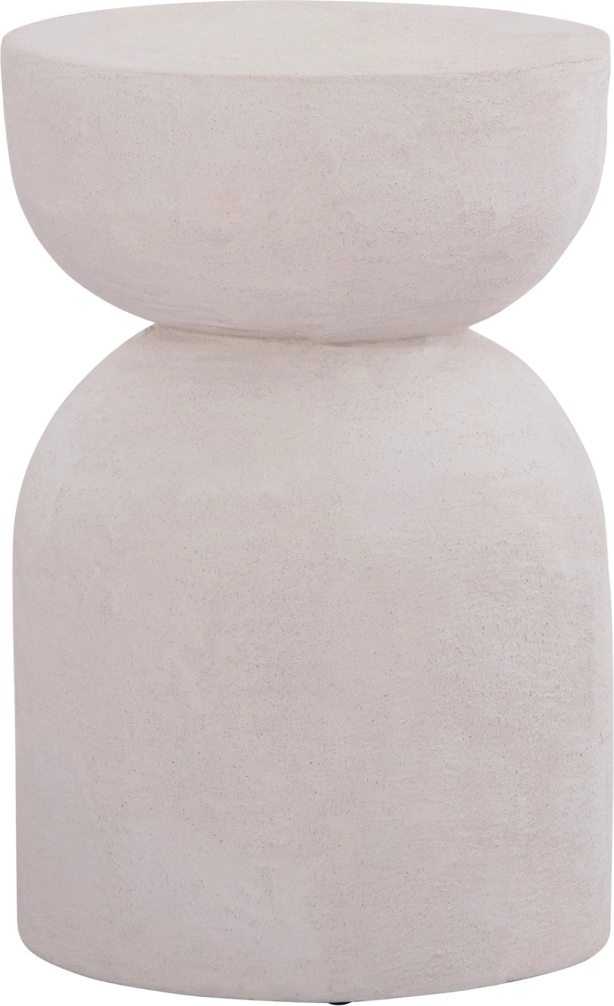 Karrige për bar, seri Santorini, FH18041, poliresinë, ngjyrë e bardhë e zbehtë, Φ30.5x46H cm