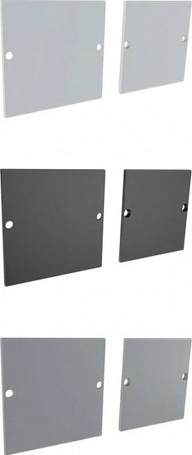 Kapak fundor për profil LED U Synergy21 ALU3535, set 2 copë, argjend